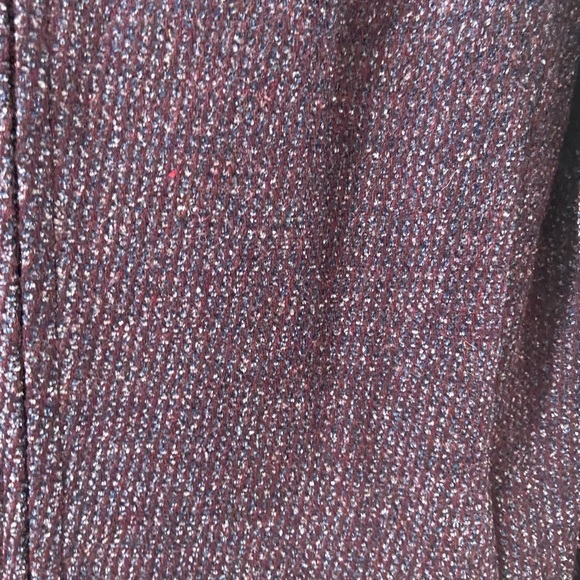 Wool blend Zipup Blazer Coat HW New York Womens Coat Plum and Gray NWT Size 12 - Picture 7 of 15